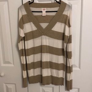 Mossimo sweater size XL tan and cream color